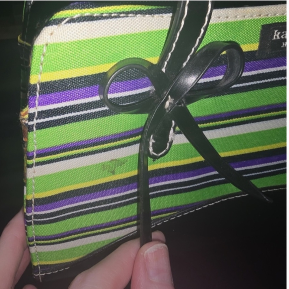 Kate Spade Multicolor Striped Tote Purse Hand Bag - Picture 12 of 12